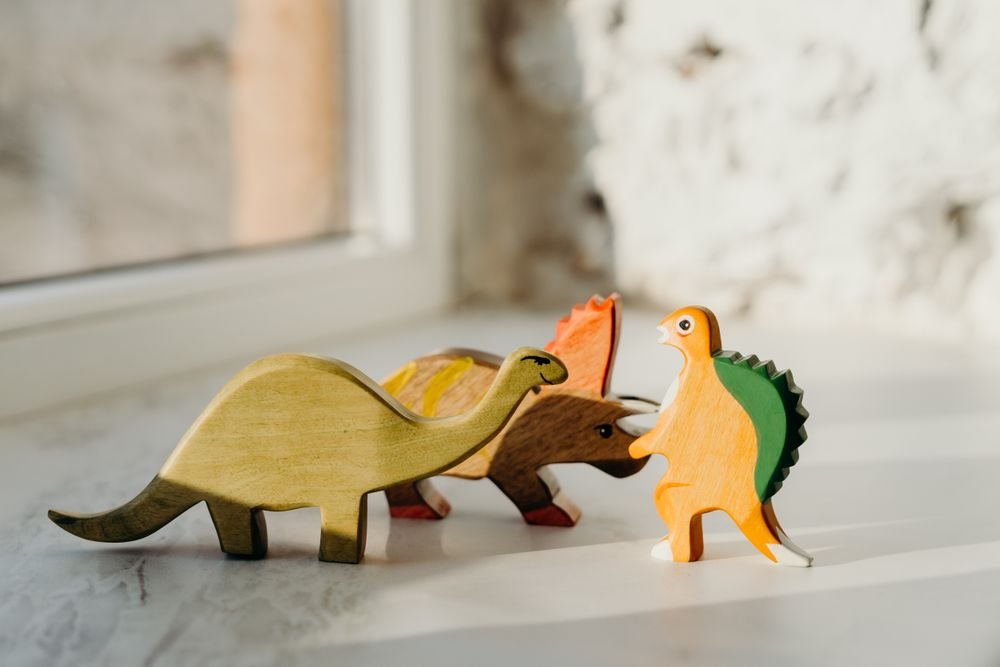 Hand-finished wooden animal figurines